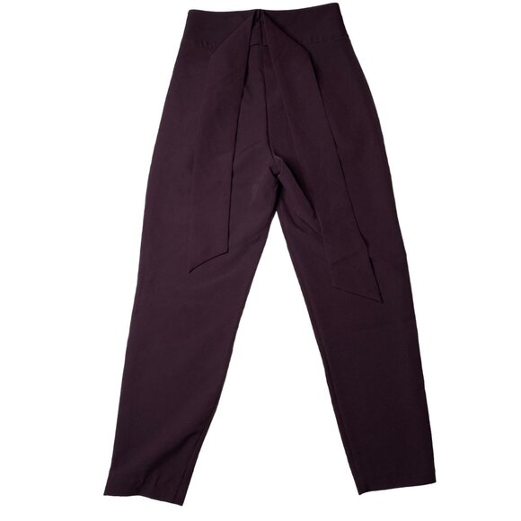 Dynamite Women's Pants with Attached Loose Belt in Dark Purple, size US 2 - Picture 4 of 9